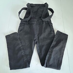 Free People Dark Gray Denim Jumpsuit